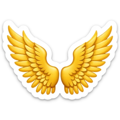 Wings right and left sticker