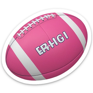 Rugby pink ball sticker