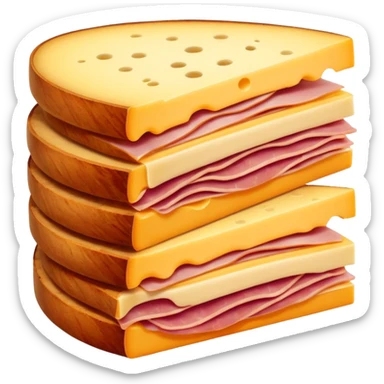 cheese and ham sticker