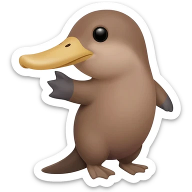 Duck billed Platypus sticker