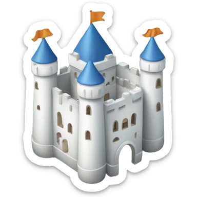 White Castle with big tower in middle sticker