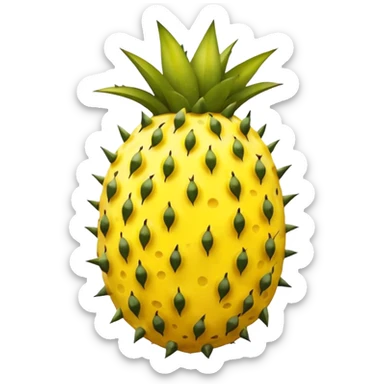 pitahaya  yellow fruit sticker