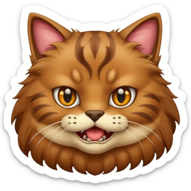 Cat barking  sticker