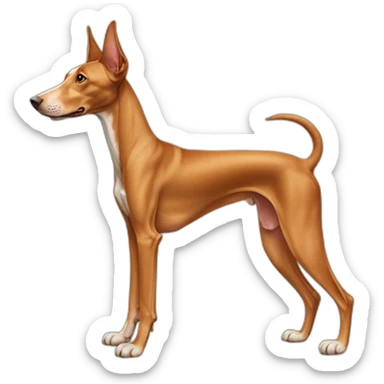 Pharaoh hound dog full body sticker