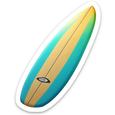 O pisica pe o placa de surf sticker