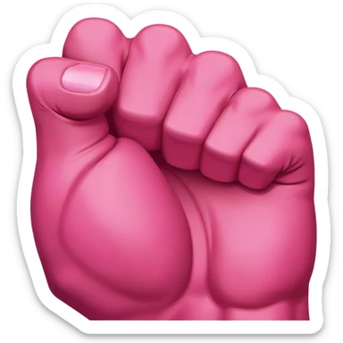 Dark Pink fist with forearm  sticker