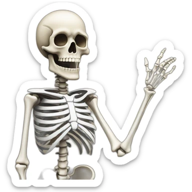 skeleton sticker