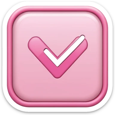 pink done checkbox sticker