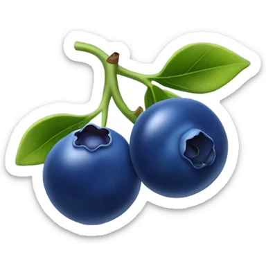 Blueberry sticker