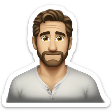 jake gyllenhaal wearing shirt sticker