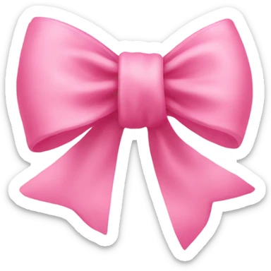 pink bow with chanel brand sticker