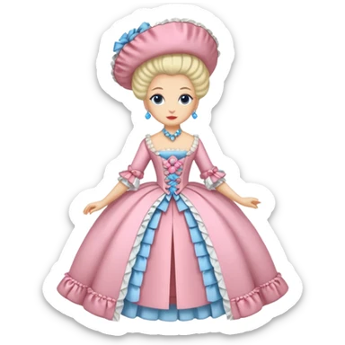 marie Antoinette fashion  sticker