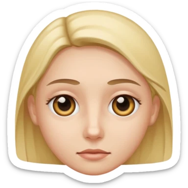 Cara con ojeras sticker