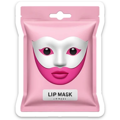 lip mask packaging sticker