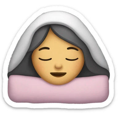 Mujer dormida  sticker