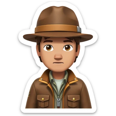Garrett Garrison adventurer from Minecraft movie sticker