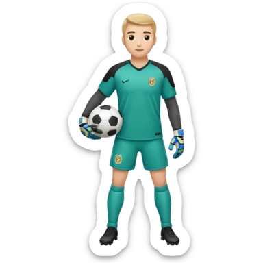 soccer goalkeeper full body sticker