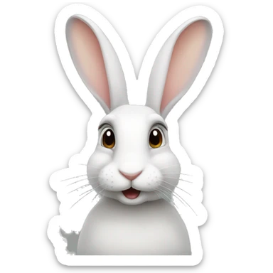 Holland loop rabbit sticker