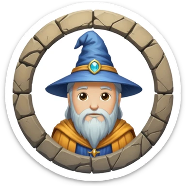 wizard's circle sticker