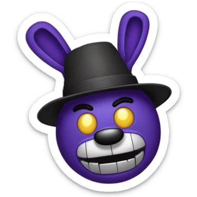 Bonnie de five night AT Freddy's sticker