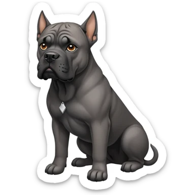 Cane corso pointy ears sticker