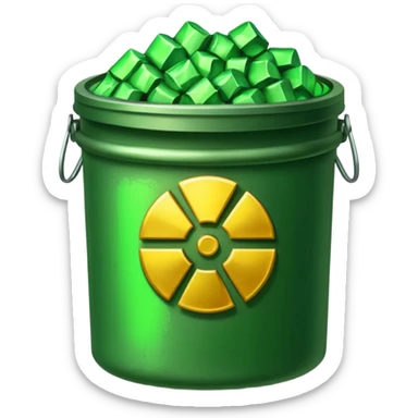 nuclear waste sticker