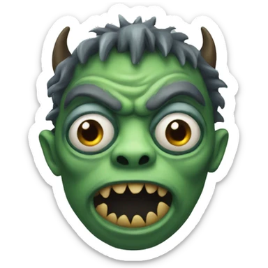 halloween monster sticker