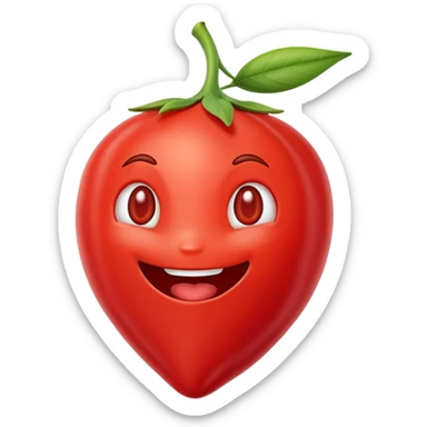 can you create a gojiberry emoji mascotte ? our saas is called gojiberry.ai and we're looking for a  playfull gojiberry sticker
