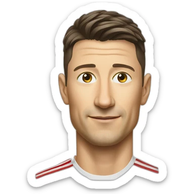 Lewandowski foot POLSKA sticker