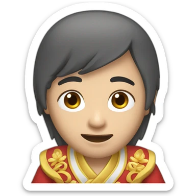 Chinois qui joue au jeux videos sticker