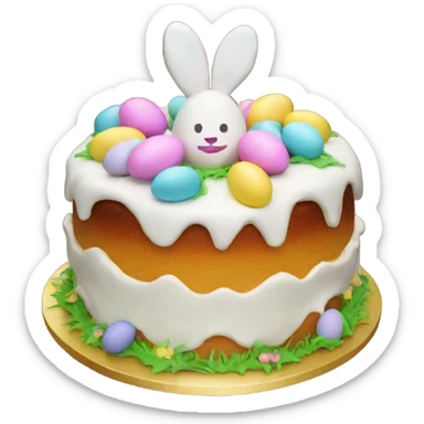 Easter cake sticker