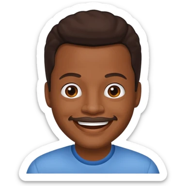 Roger Troutman with dark brown hair sticker