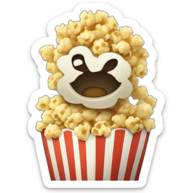 popcorn kernal sticker