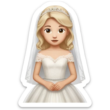 bambina sposa sticker