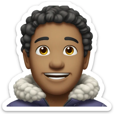 Happy loving snow  sticker