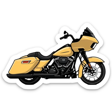 Black road glide  sticker