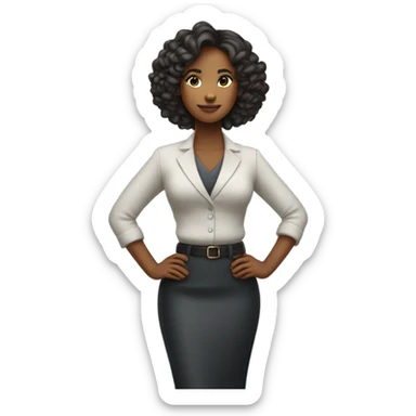 empowered woman sticker