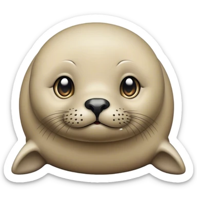 Cute but weird seal sticker