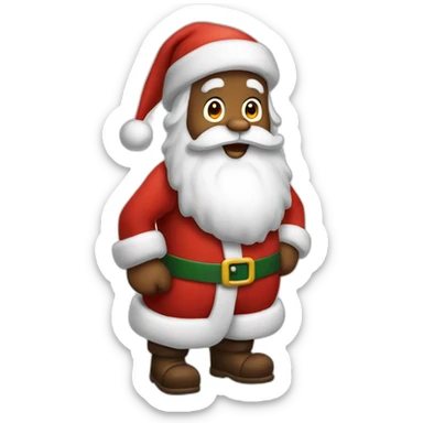 santa claus full body sticker