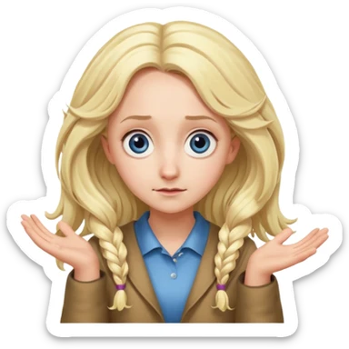 Luna Lovegood shrugging sticker