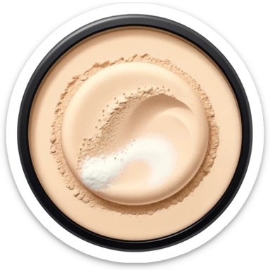 loose setting powder sticker