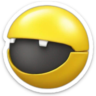 Yellow Poké ball sticker