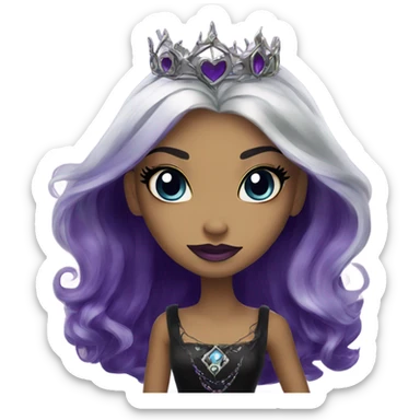 Raven queen from ever after high sticker