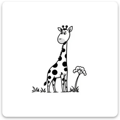 Giraffe sticker