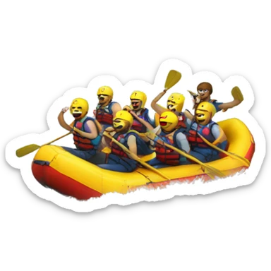rafting sticker