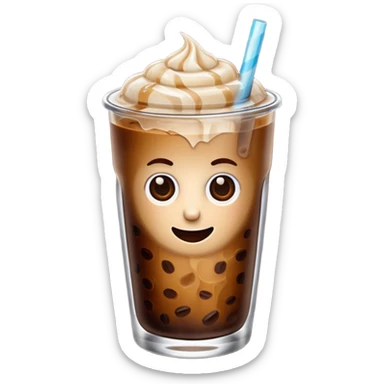 Iced coffee sticker