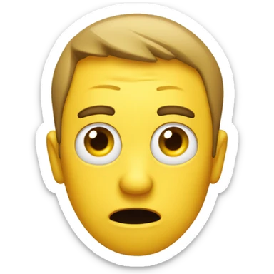 no_care (face (normal yellow emoji face) with eyes bored and tonge out) sticker