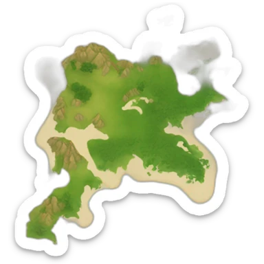 Map of Formosa sticker