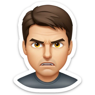Tom cruise angry sticker