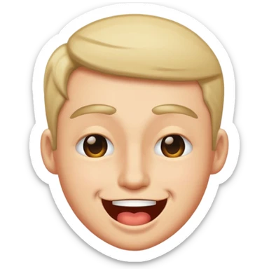 Wink emoji but drunk sticker